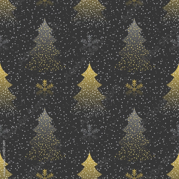 Fototapeta Seamless a festive pattern