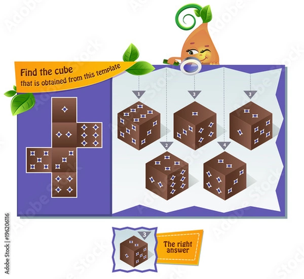 Obraz cube of puzzle