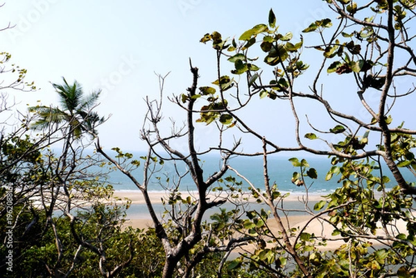 Fototapeta Устье реки впадающей в океан