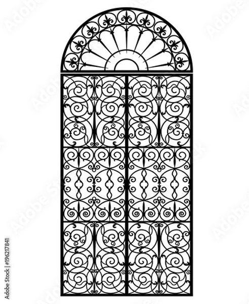 Obraz arched metal gate