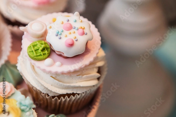 Obraz Colorful appetizing tartlet