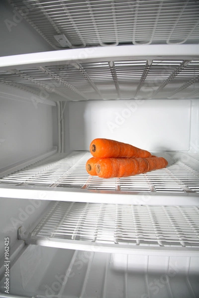 Obraz almost empty refrigerator