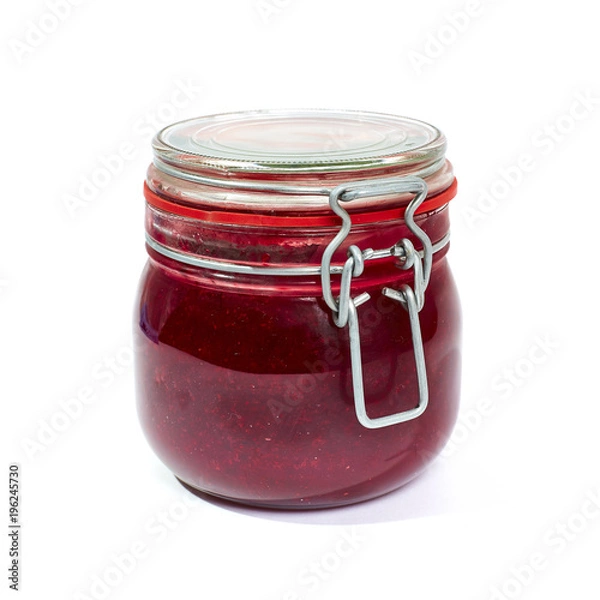 Obraz Jam jar isolated on white background