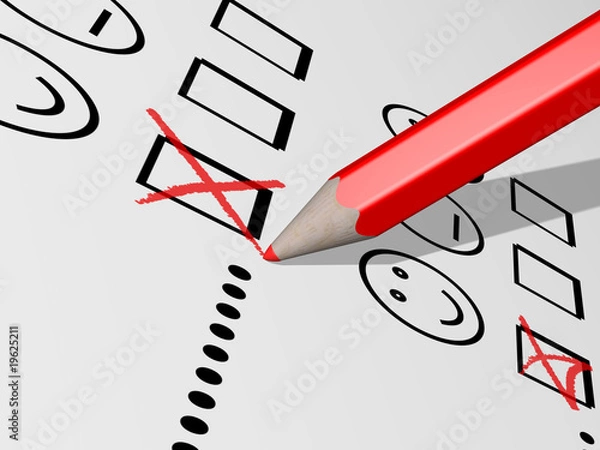 Obraz Sondage de satisfaction