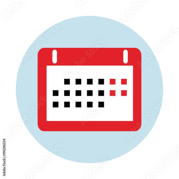 Fototapeta Calendar icon, logo