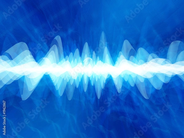 Obraz deep blue distortion