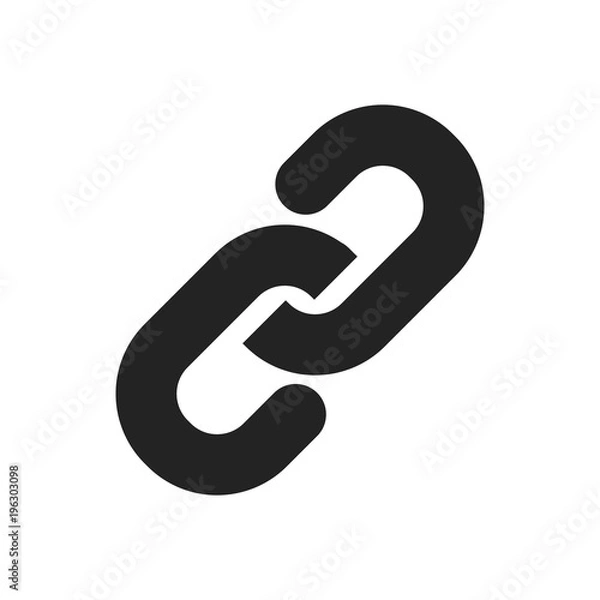Obraz Link or chain connection icon. Vector illustration