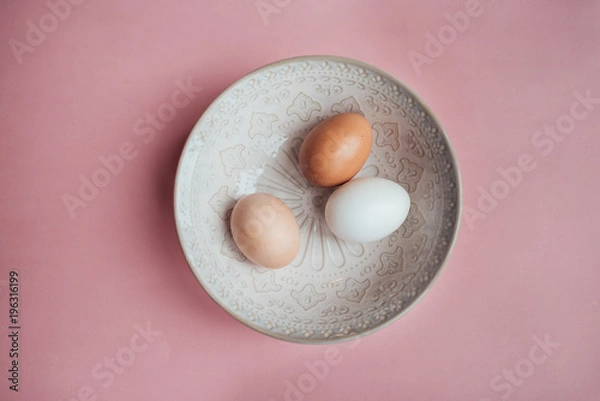 Fototapeta Easter eggs. Easter decoration.