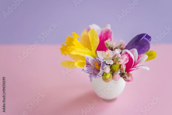 Fototapeta Easter eggs. Easter decoration.