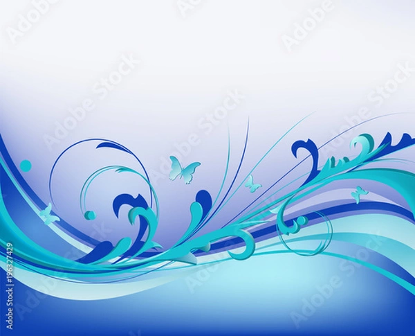 Obraz Abstract floral vector illustration