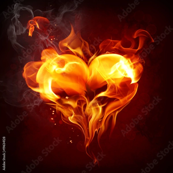 Fototapeta Fire heart