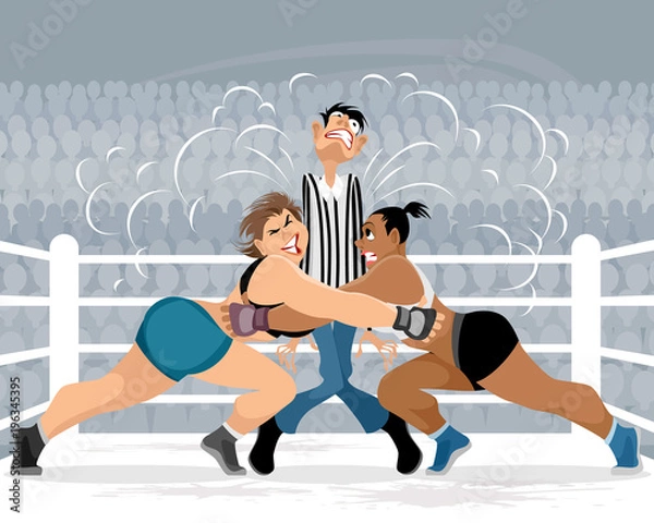 Obraz Zabawna sytuacja na ringu