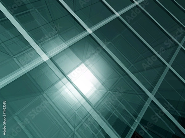 Obraz green glass space