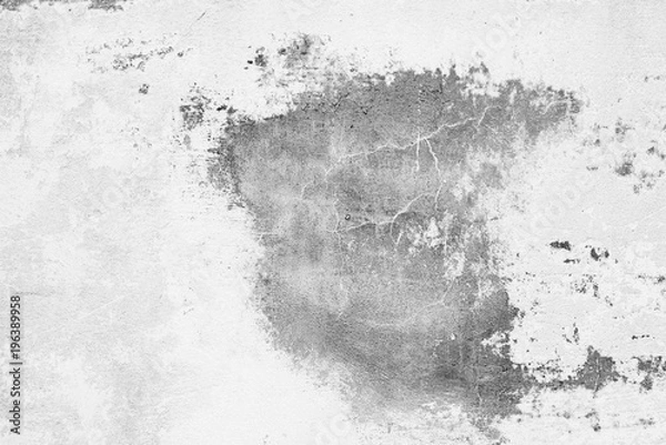 Fototapeta Wall fragment with attritions and cracks
