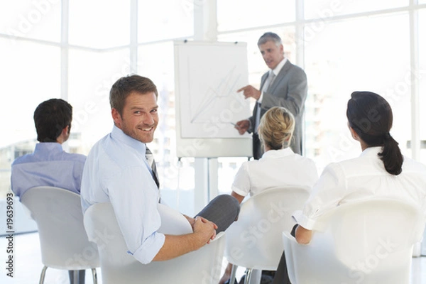 Obraz Happy businessman