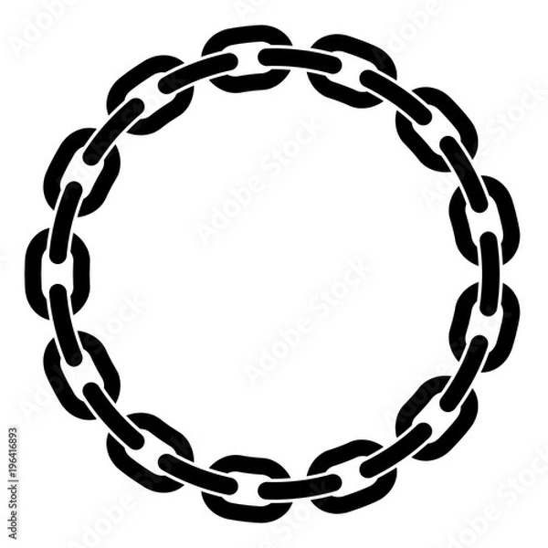 Obraz Okrągła rama łańcucha