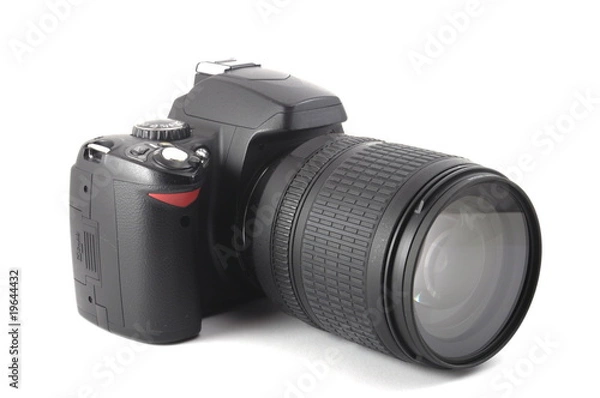 Obraz black dslr camera