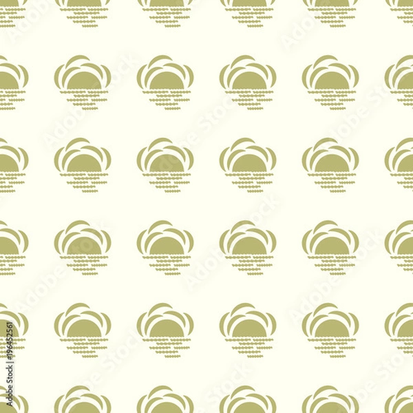Fototapeta Sun vector illustration on a seamless pattern background