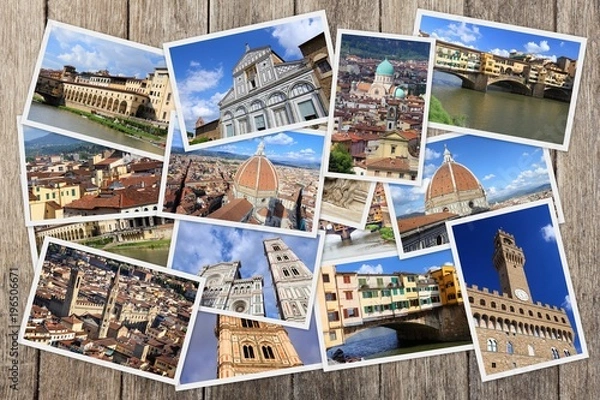 Fototapeta Florence photo collage