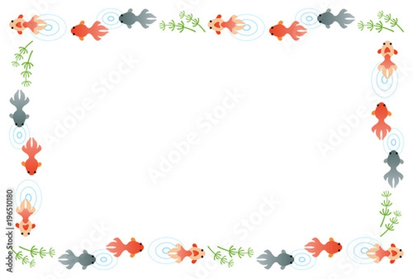 Fototapeta 金魚のフレーム