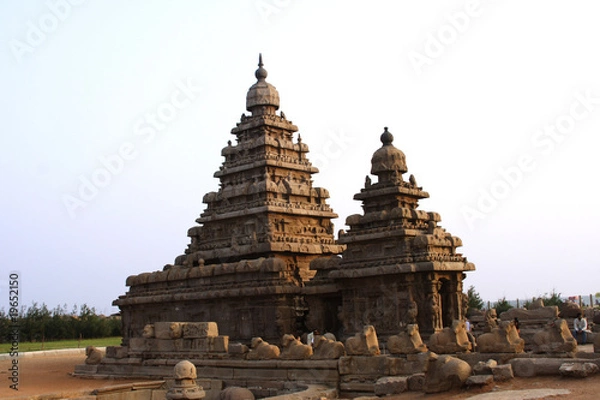 Obraz Mamallapuram, Famous shore temple,India