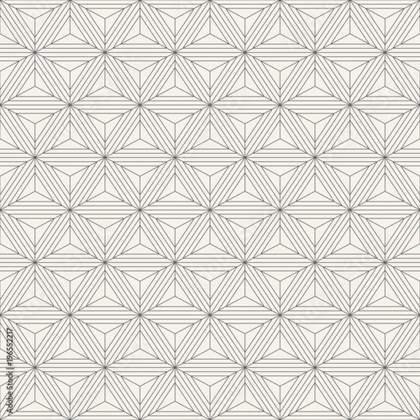 Fototapeta Abstract geometric simple pattern of triangles.
