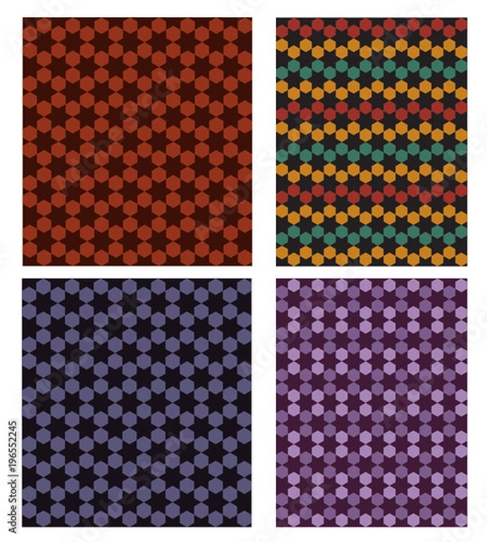 Fototapeta set with  arabian patterns