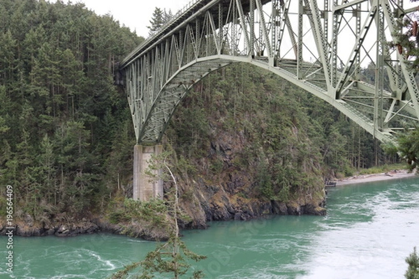 Obraz Old distressed bridge