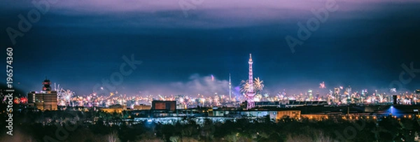 Obraz berlin fajerwerki panorama