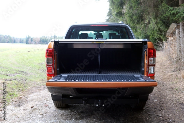 Obraz Pickup im Wald