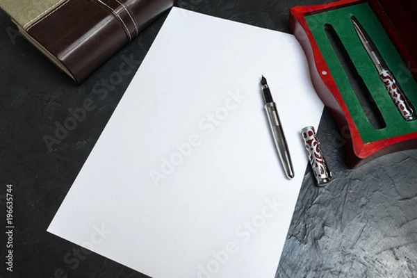 Fototapeta Preparing to write the will. Place for your text.