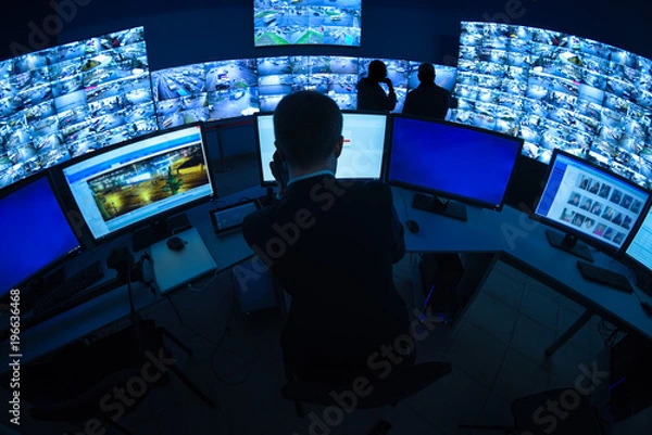 Obraz Pokój ochrony CCTV