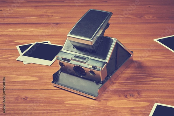 Fototapeta Old polaroid camera