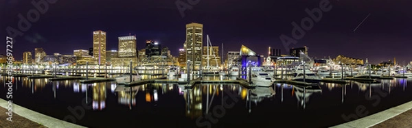 Obraz Panorama Baltimore Skyline