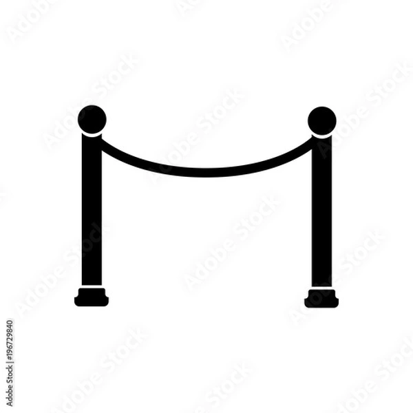 Fototapeta Fence filled vector icon. Modern simple isolated sign. Pixel perfect vector  illustration for logo, website, mobile app and other designs