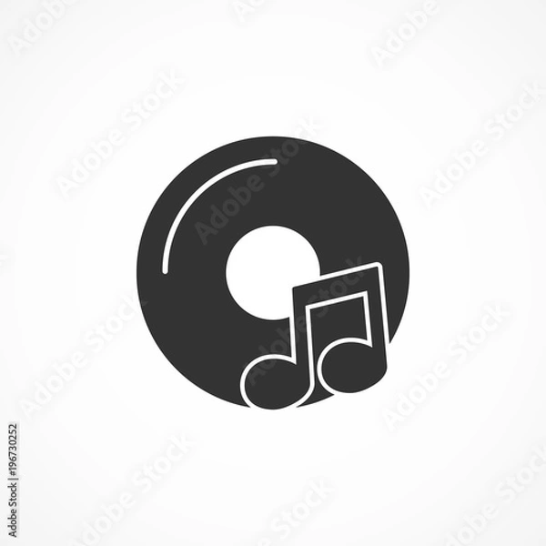 Obraz Vector image of music icon.
