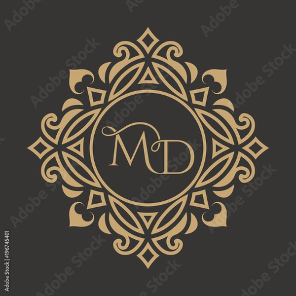 Fototapeta The monogram from