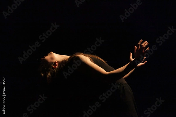 Fototapeta dancer hand, dance performance improvisation