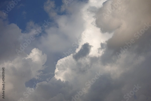 Obraz Beautiful summer clouds blue sky