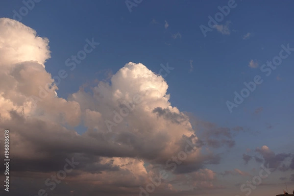 Obraz Beautiful summer clouds blue sky