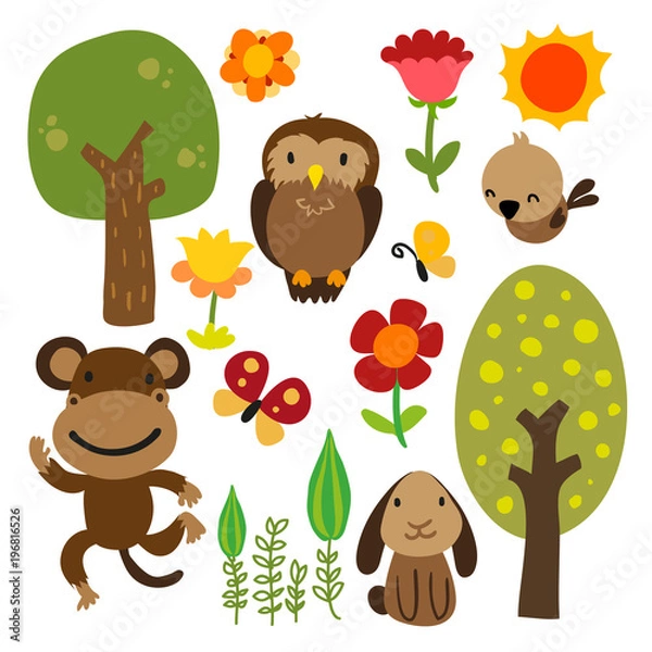 Obraz animals character design