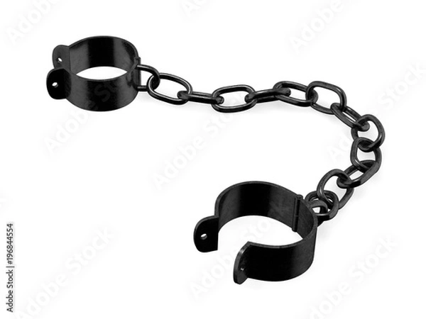Fototapeta Old shackles 3d rendering