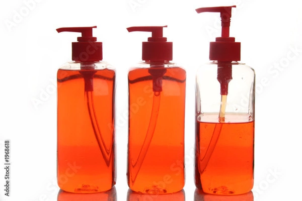 Obraz the liquid soap (isolated)