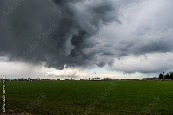 Fototapeta Storm clouds in Southampton ,New York 