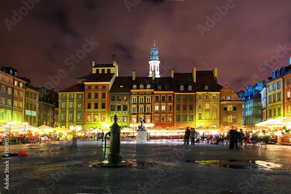 Obraz Centro storico della città vecchia, Varsavia