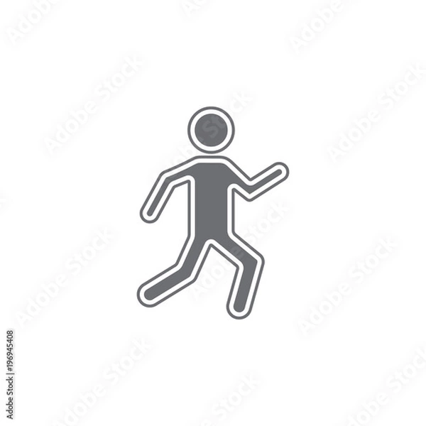Fototapeta place of murder icon. Simple element illustration. place of murder symbol design template. Can be used for web and mobile