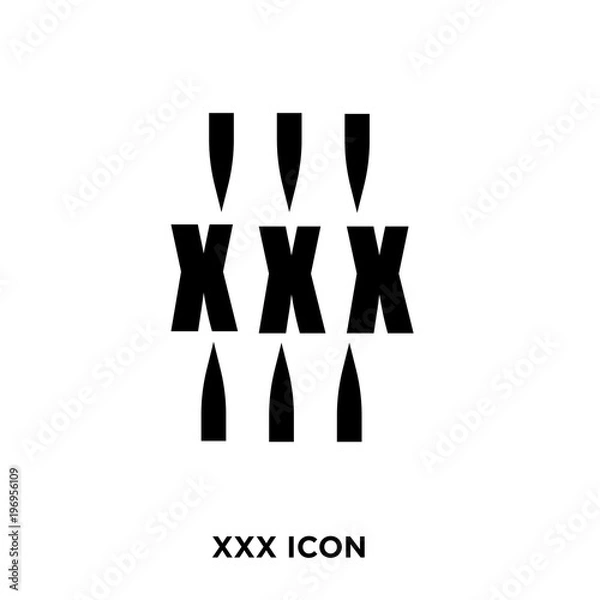 Fototapeta xxx icon