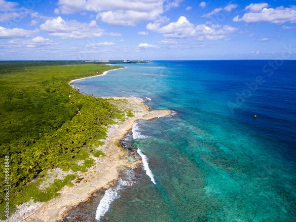 Obraz Coastline from the sky