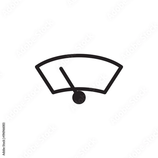 Obraz windshield wiper blade filled vector icon. Modern simple isolated sign. Pixel perfect vector  illustration for logo, website, mobile app and other designs