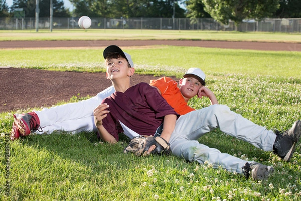 Obraz Baseball Players Relaxing